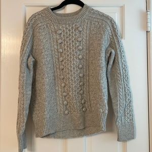 Jcrew grey wool sweater